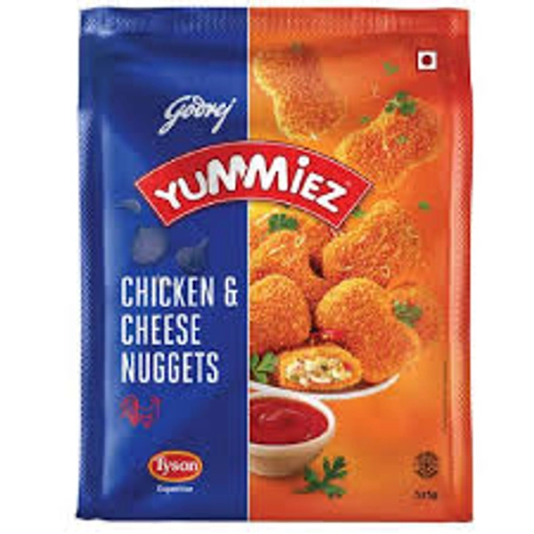 GODREJ YUMMIEZ CHICKEN CHEESE NUGGETS - 325GM