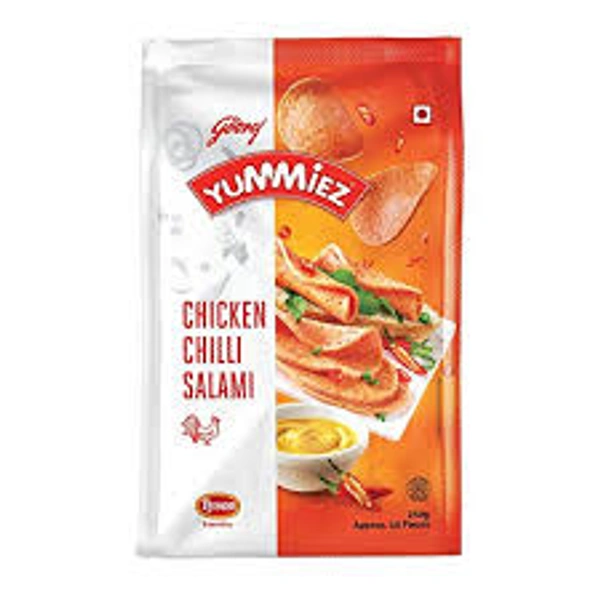 GODREJ YUMMIEZ CHICKEN CHILLI SALAMI - 250GM