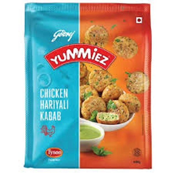 GODREJ YUMMIEZ CHICKEN HARIYALI KABAB - 400GM