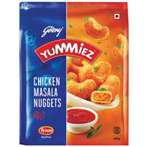 GODREJ YUMMIEZ CHICKEN MASALA NUGGETS - 400GM