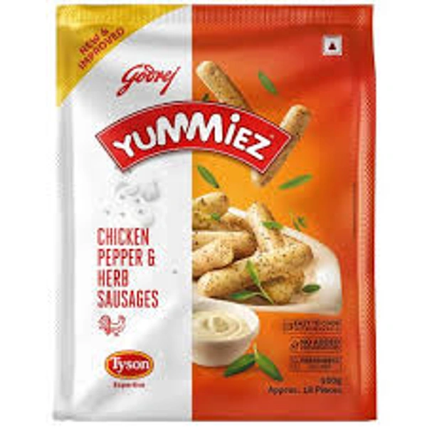GODREJ YUMMIEZ CHILLI PEPPER SAUSAGES - 500GM