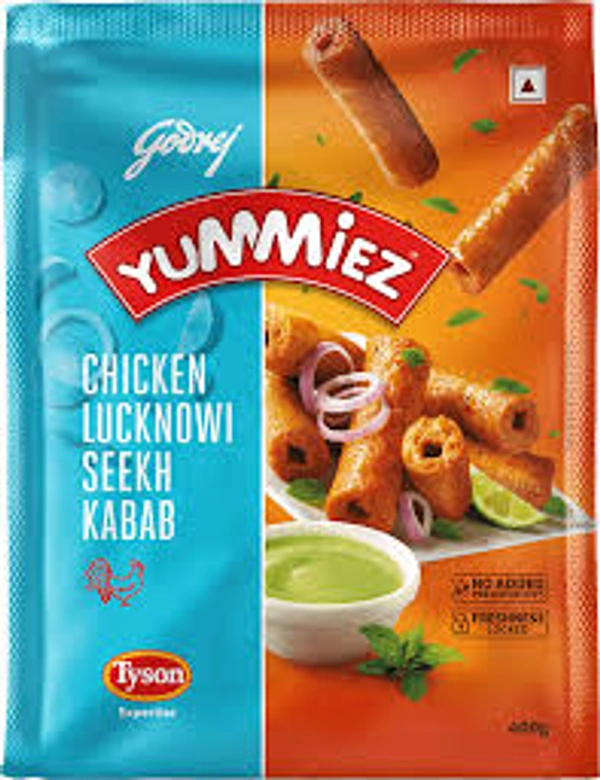 GODREJ YUMMIEZ LACKNOW CHICKEN SEEKH KABAB - 400GM