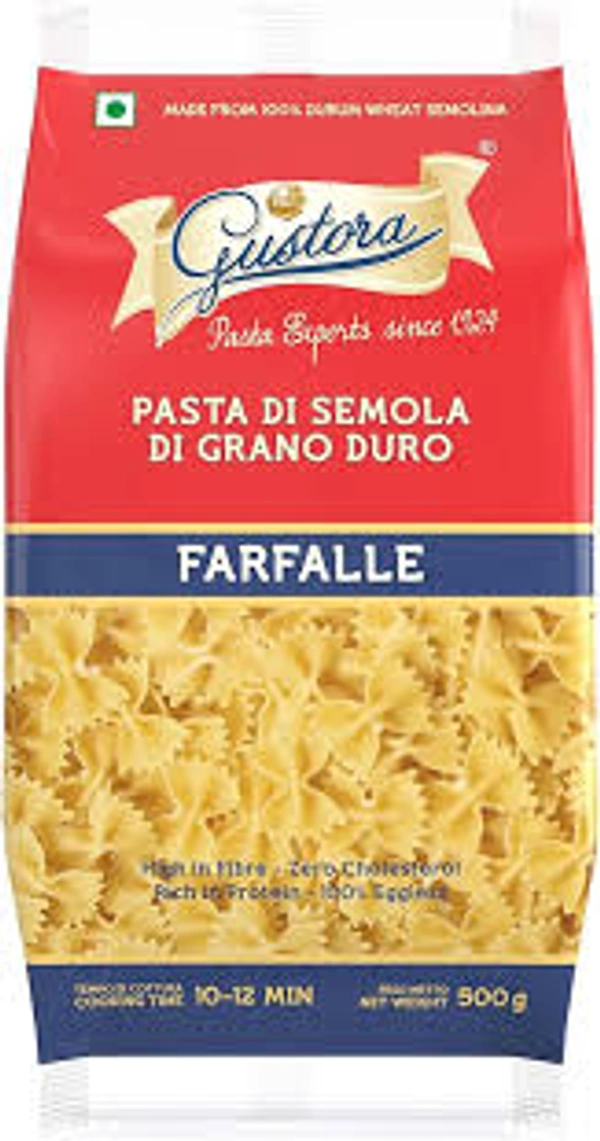 GUSTORA FARFALLE PASTA - 500GM
