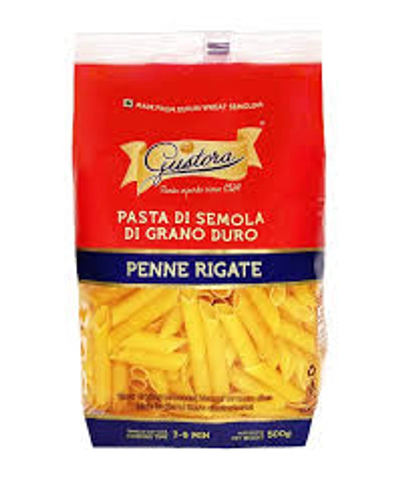 GUSTORA PENNE RIGATE PASTA - 500GM
