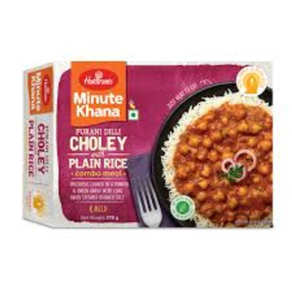 HALDIRAMS MINUTE KHANA PURANI DILLI CHOLEY WITH PLAIN RICE - 375GM