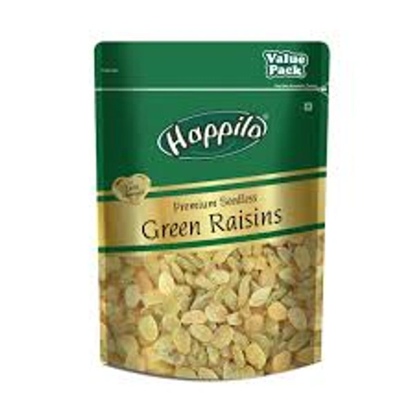 HAPPILO PREMIUM SEEDLESS GREEN RAISINS - 250GM