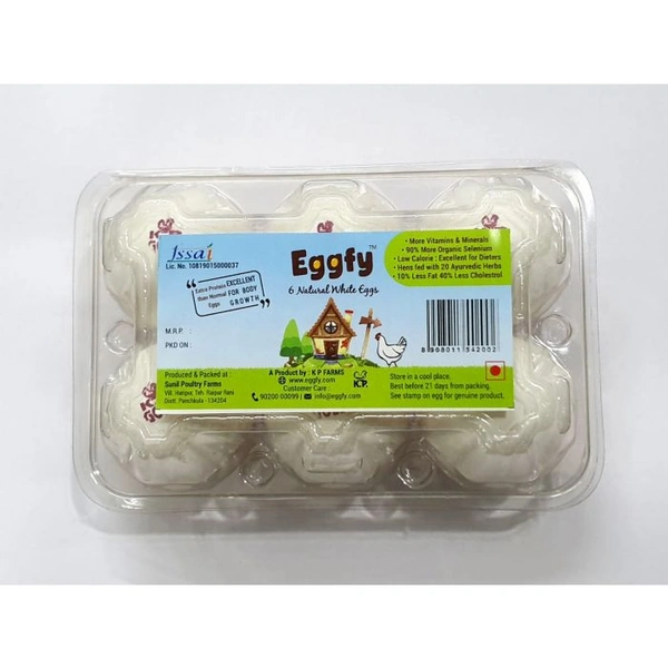 SHAM SUPER STORE HENVILLA WHITE EGG TREY - 6PCS