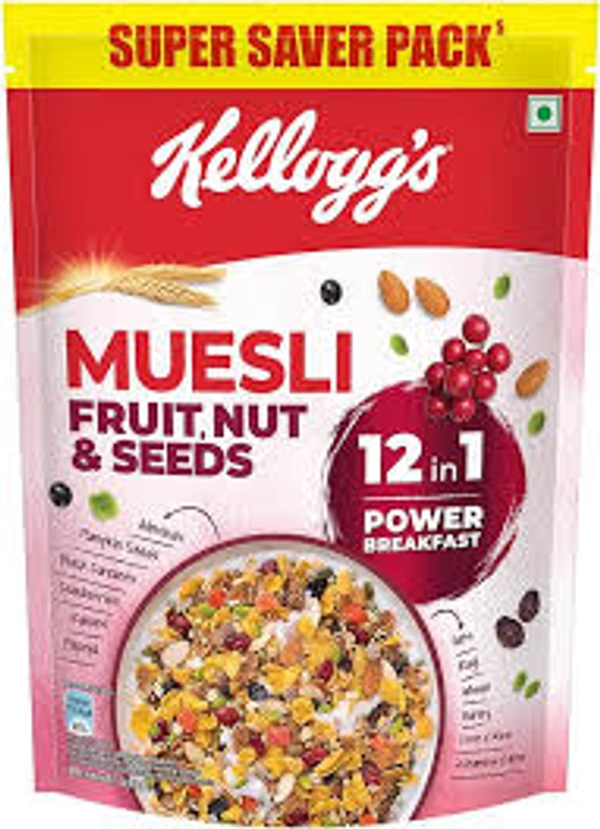 KELLOGG'S MUESLI FRUIT, NUTS&SEEDS - 750GM