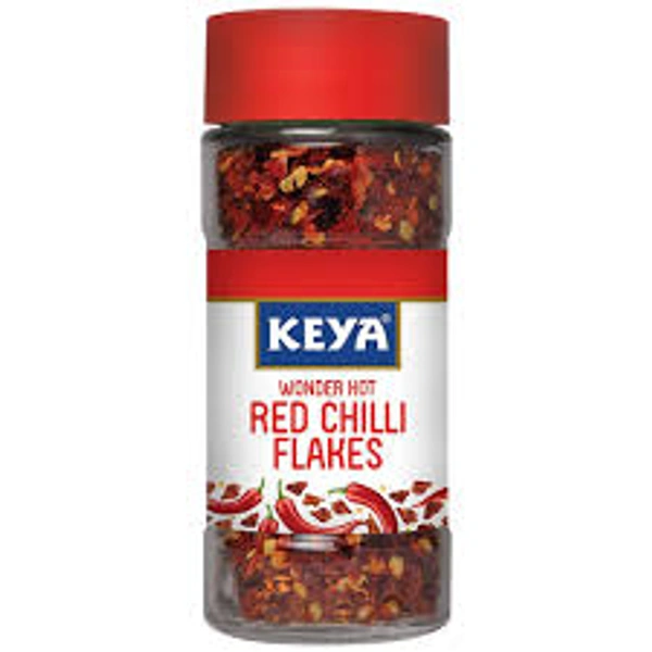 KEYA WONDER HOT RED CHILLI FLAKES - 40GM