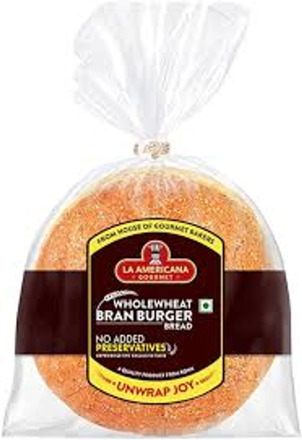 LA AMERICANA LA WHEAT BURGER BUNS - 150GM