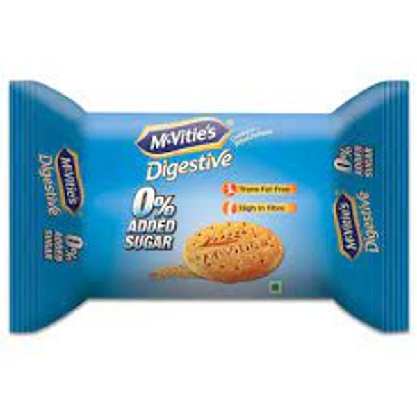 MCVITIES DIGESTIVE ZERO ADDED SUGAR COOKIES - 75GM