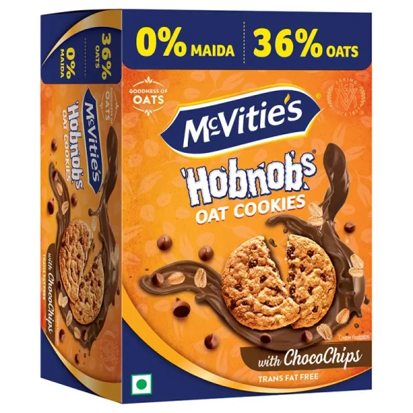 MCVITIES HOBNOBS OAT CHOCOCHIP COOKIES - 153.85GM