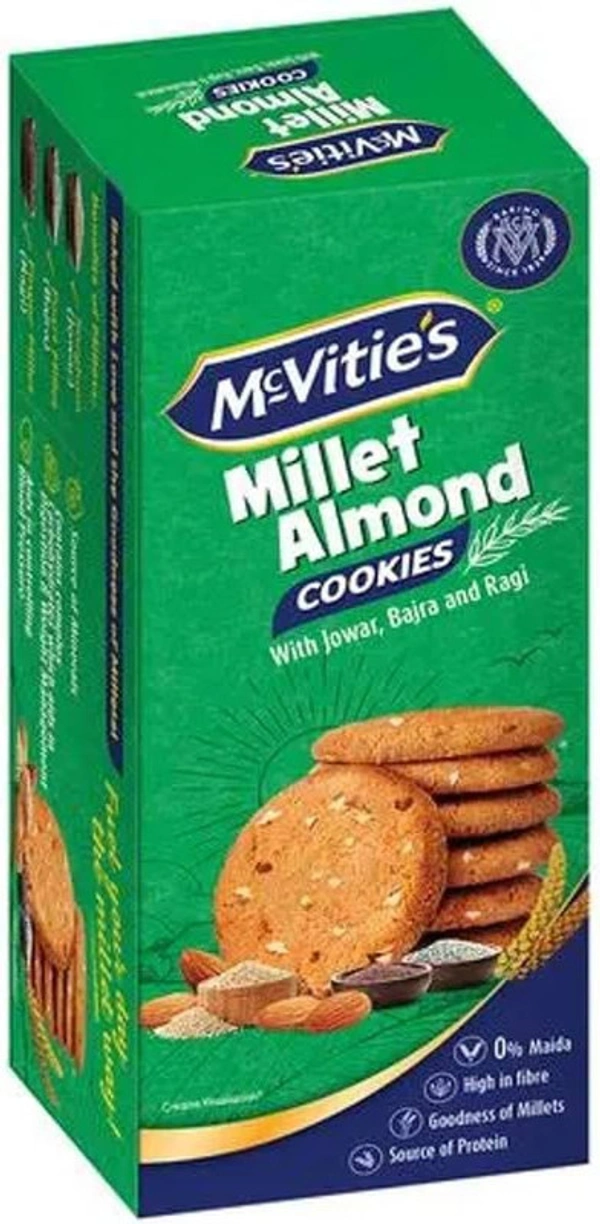 MCVITIES MILLET ALMOND COOKIES - 73.6GM