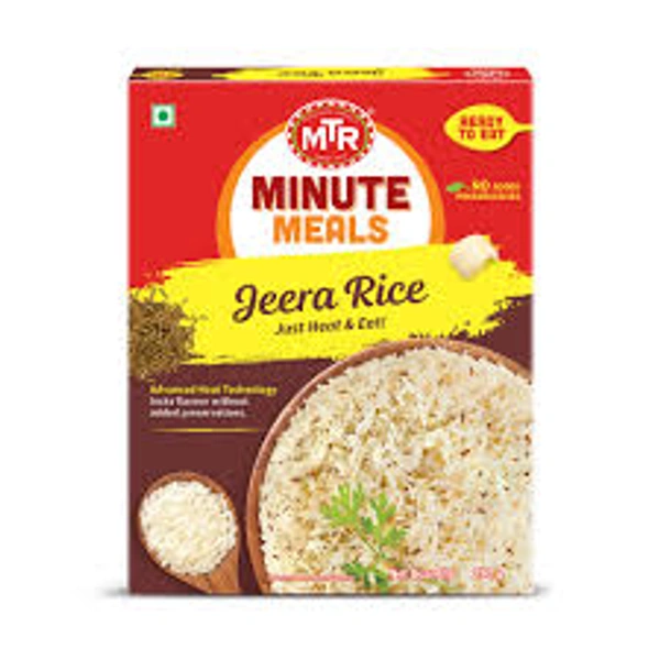MTR MINTUE MEALS JEERA RICE - 250GM
