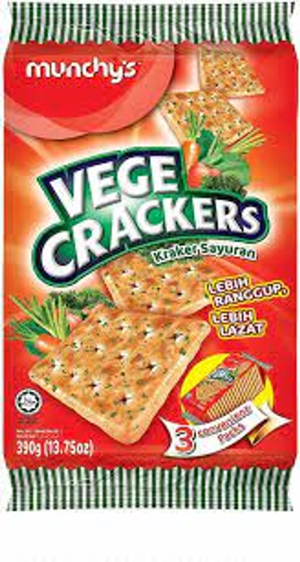 MUNCHY'S VEGE CRACKERS - 300GM