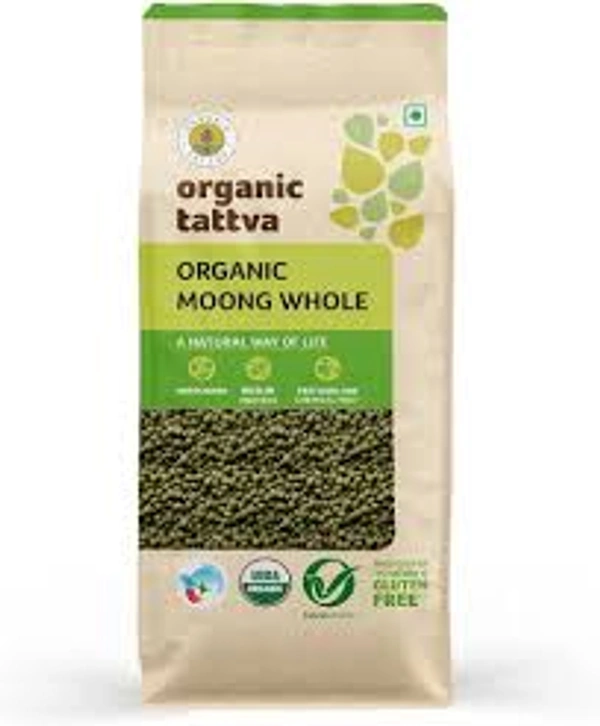 ORGANIC TATTVA MOONG WHOLE - 500GM
