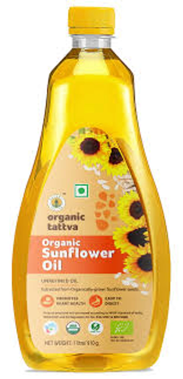 ORGANIC TATTVA ORGANIC SUNFLOWER OIL - 1LTR