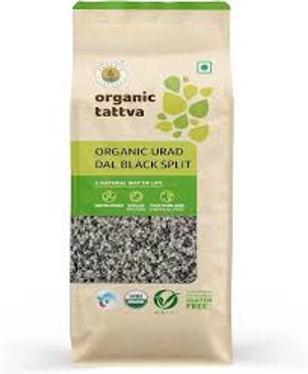 ORGANIC TATTVA URAD DAL BLACK SPLIT - 500GM