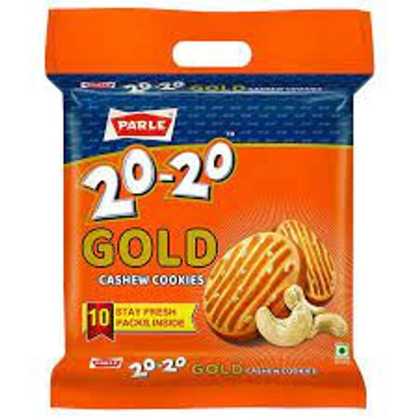 PARLE 20-20 GOLD CASHEW COOKIES - 604.8GM