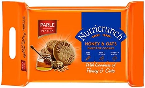 PARLE NUTICRUNCH HONEY&OATS DIGESTIVE COOKIES - 600GM