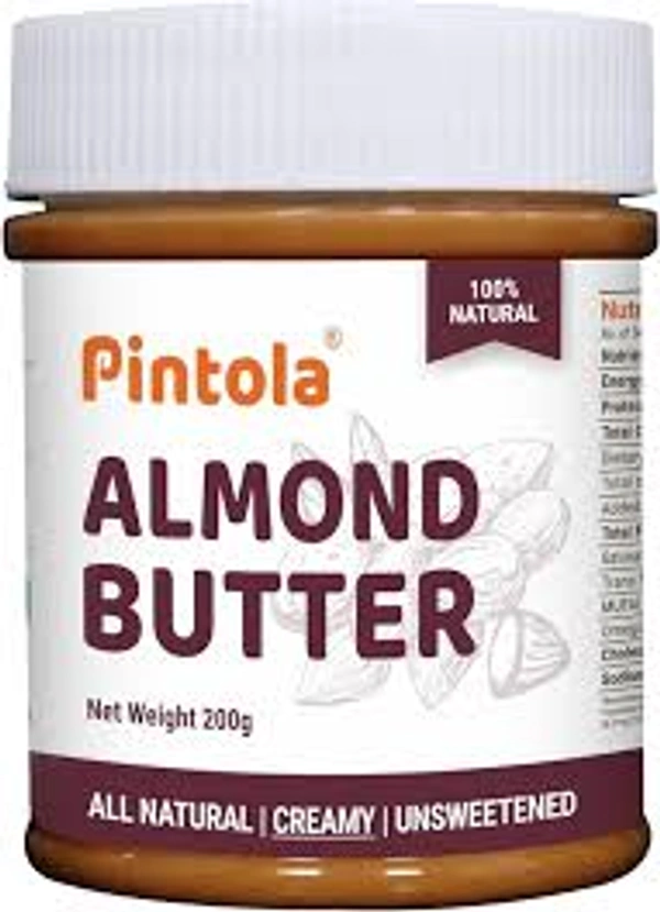 PINTOLA ALMOND BUTTER NATURAL CREAMY - 350GM