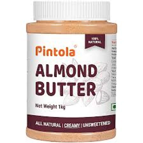 PINTOLA ALMOND BUTTER NATURAL CRUNCHY - 1KG