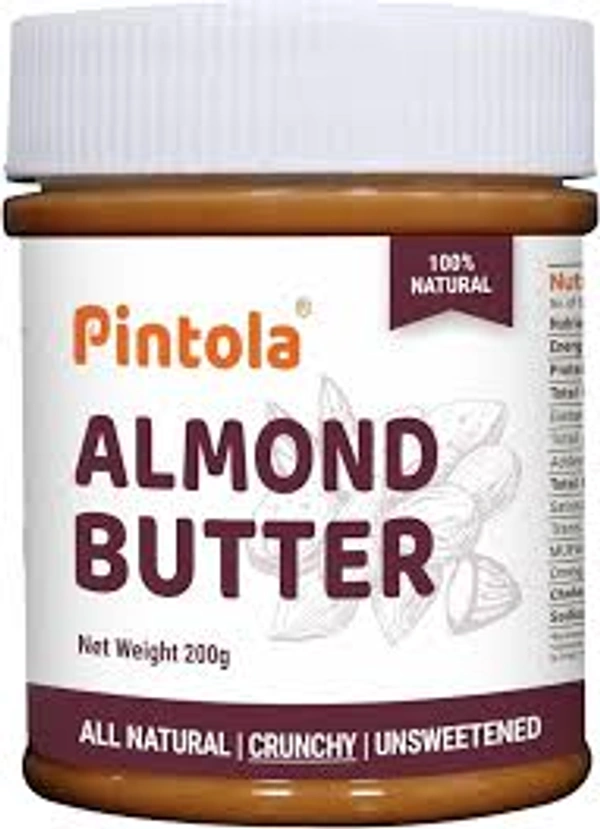 PINTOLA ALMOND BUTTER NATURAL CRUNCHY - 350GM