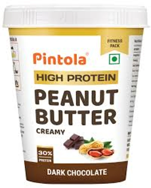 PINTOLA HIGH PROTIEN PEANUT BUTTER DARK CHOCOLATE CREAMY - 510GM