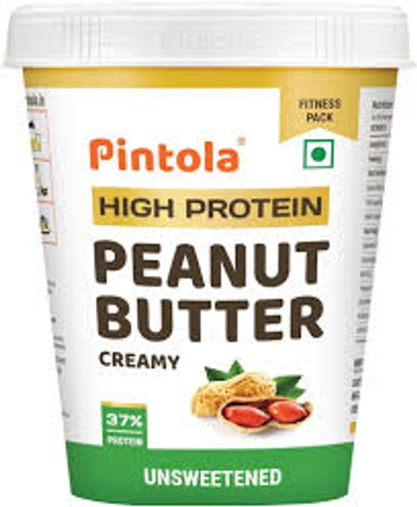 PINTOLA HIGH PROTIEN PEANUT BUTTER UNSWEETNED CREAMY - 510GM