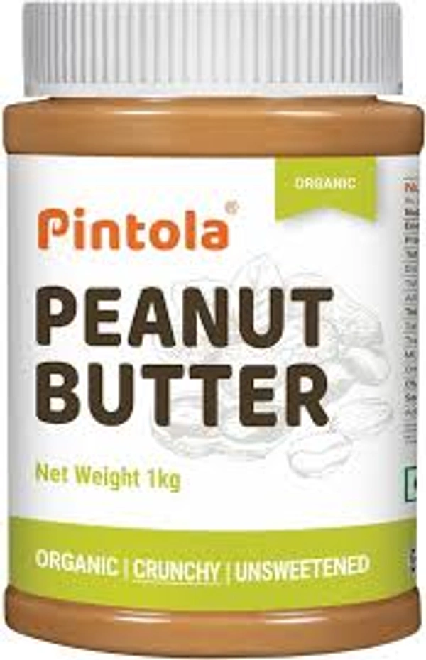 PINTOLA PEANUT BUTTER ORGANIC CRUNCHY - 1KG