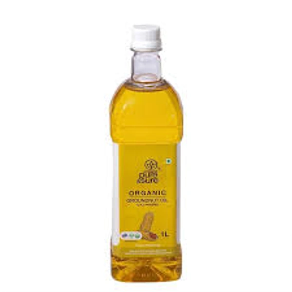 PURE&SURE ORGANIC GROUNDNUT OIL - 1LTR