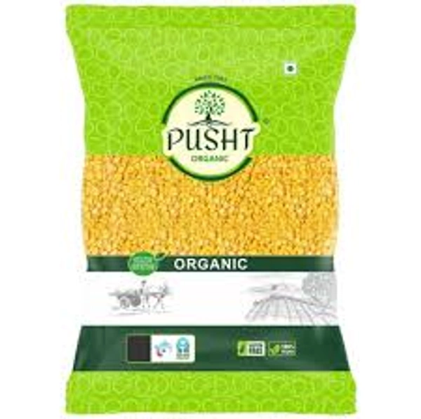 PUSHT ORGANICS PUSHT ORGANIC MOONG DHULI DAL - 500GM