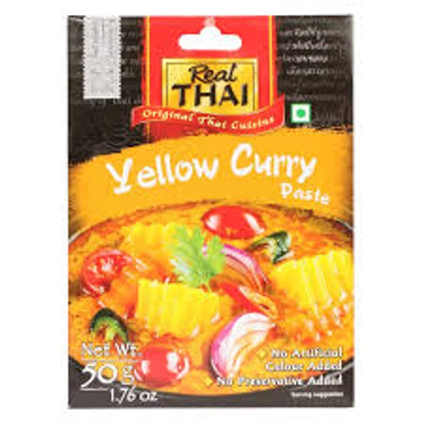 REAL THAI YELLOW CURRY PASTE - 50GM
