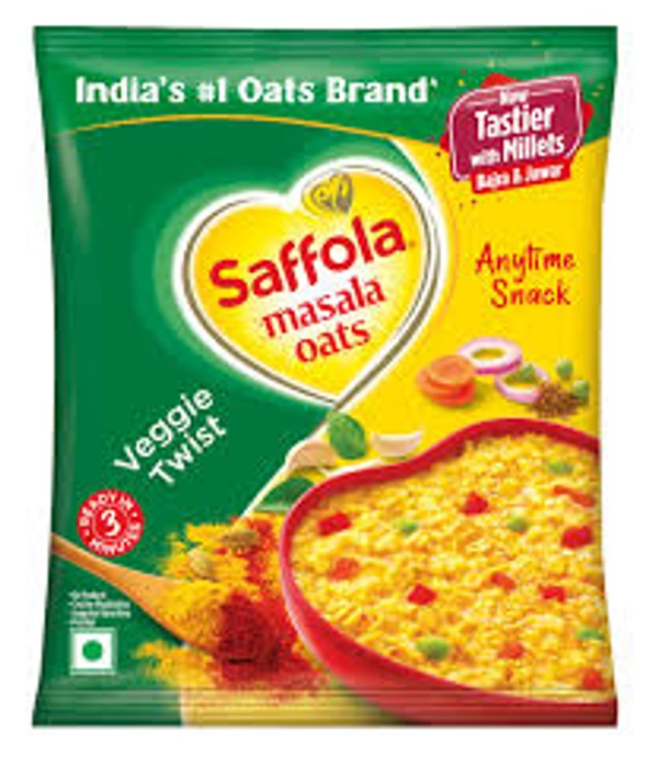 SAFFOLA MASALA OATS VEGGIE TWIST - 38GM