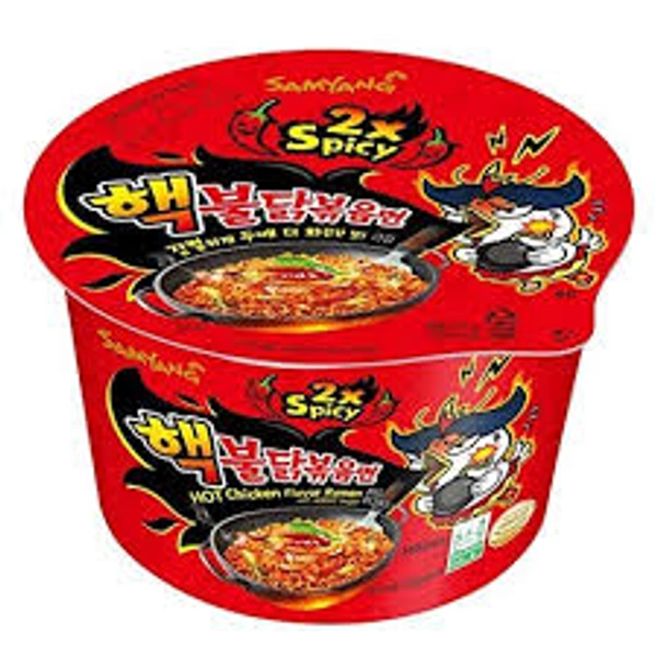 SAMYANG BULDAK 2X SPICY HOT CHICKEN FLAVOUR RAMEN TUB - 105GM