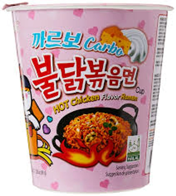 SAMYANG BULDAK CARBO HOT CHICKEN FLAVOUR RAMEN CUP - 80GM