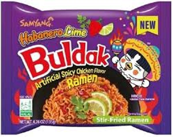 SAMYANG BULDAK HABANERO LIME HOT CHICKEN FLAVOUR RAMEN - 145GM