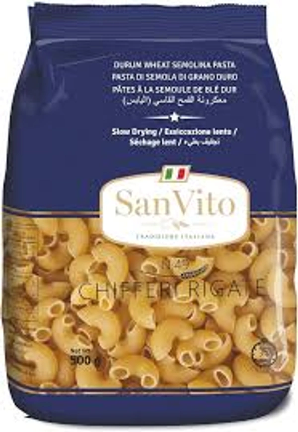SAN VITO CHIFFERI RIGATE PASTA - 500GM