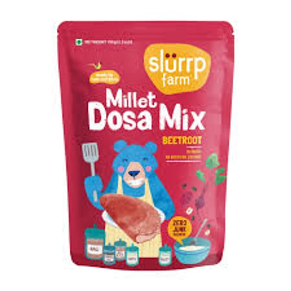 SLURRP FARM MILLET DOSA MIX BEETROOT - 150GM