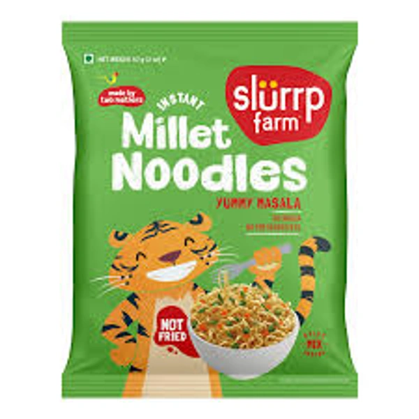 SLURRP FARM MILLET NOODLES YUMMY MASALA - 57GM
