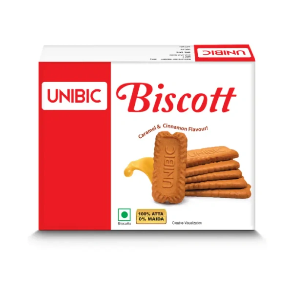 UNIBIC BISCOTT CARAMEL & CINNAMON FLAVOUR BISCUITS - 250GM