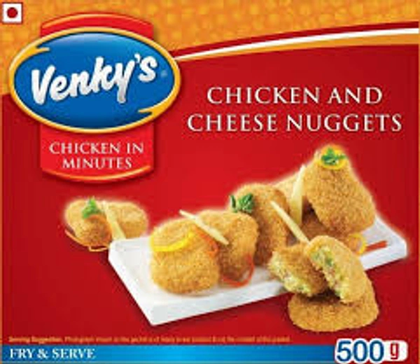 VENKEY'S CHICKEN CHEESE NUGGETS - 500GM