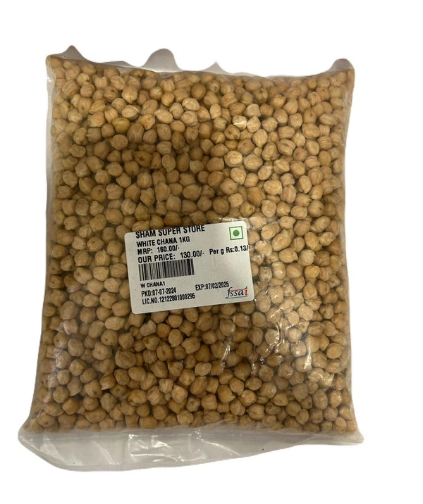 SHAM SUPER STORE WHITE CHANA DOLLAR - 1KG