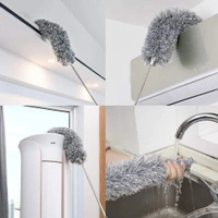 Grey Fan Duster Extendable handle