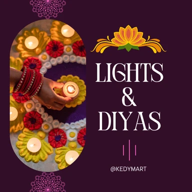 Led Lights and Diyas