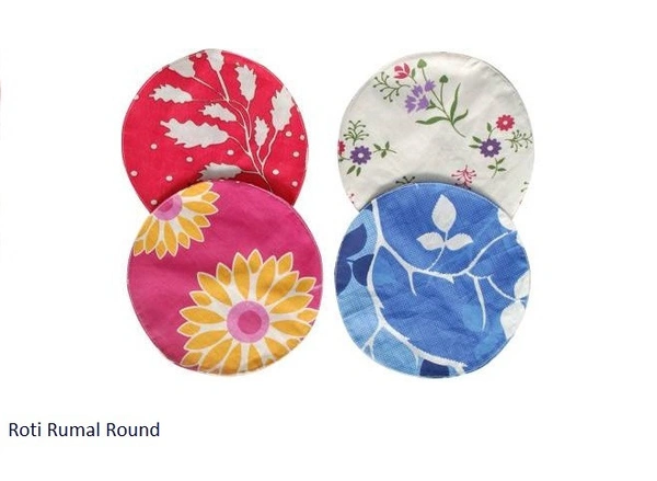 Cotton Roti Cover Roti Rumal Round - Standard