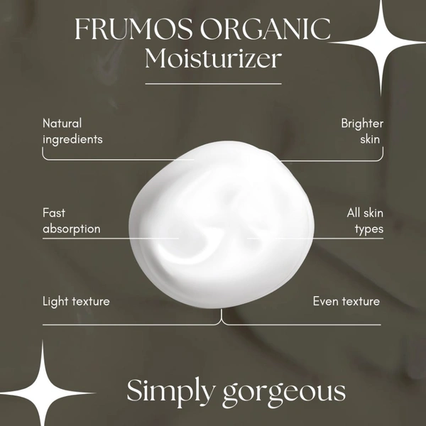 Frumos Organic Skin Brightening Face Cream  - White, 100ml