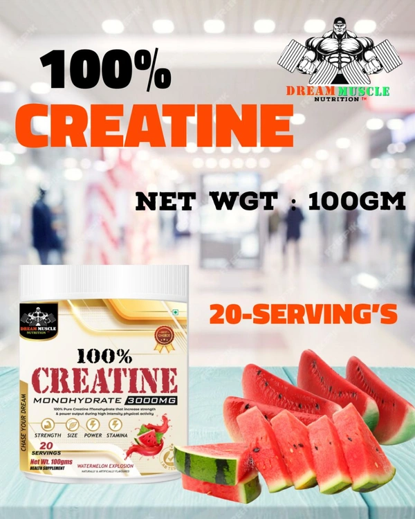 𝔻ℝ𝔼𝔸𝕄 𝕄𝕌𝕊ℂ𝕃𝔼 ℕ𝕌𝕋ℝ𝕀𝕋𝕀𝕆ℕ ( 𝗗𝗠𝗡 ) 100% 𝗖𝗥𝗘𝗔𝗧𝗜𝗡𝗘 - 20 SERVING'S, WATERMELON