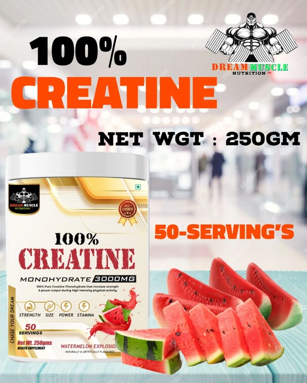 𝔻ℝ𝔼𝔸𝕄 𝕄𝕌𝕊ℂ𝕃𝔼 ℕ𝕌𝕋ℝ𝕀𝕋𝕀𝕆ℕ ( 𝗗𝗠𝗡 ) 100% 𝗖𝗥𝗘𝗔𝗧𝗜𝗡𝗘 - 50 SERVING'S, WATERMELON