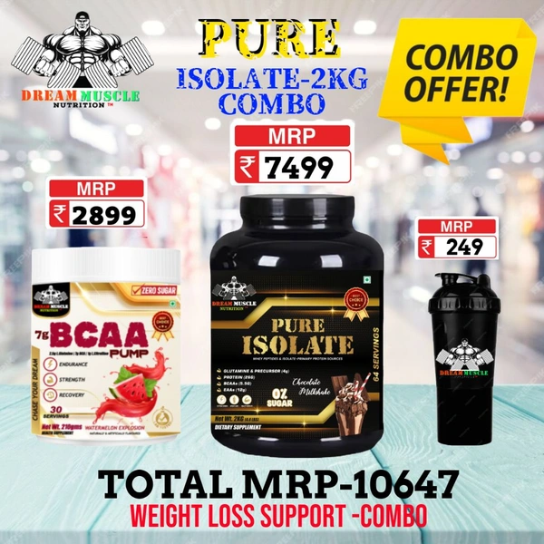 𝐂𝐎𝐌𝐁𝐎 :𝗣𝗨𝗥𝗘 𝗜𝗦𝗢𝗟𝗔𝗧𝗘 - 2𝗞𝗚 + BCAA 30S
